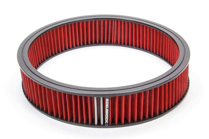 EDELBROCK 43666 Air Filter Element Red 14in x 3in