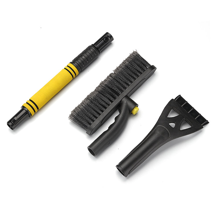 Adduns 2-n-1 Snow Brush and Ice Scraper Extendable, Scratch Free - Yellow