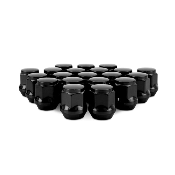 Mishimoto Steel Acorn Lug Nuts M12 x 1.5 - 20pc Set - Black