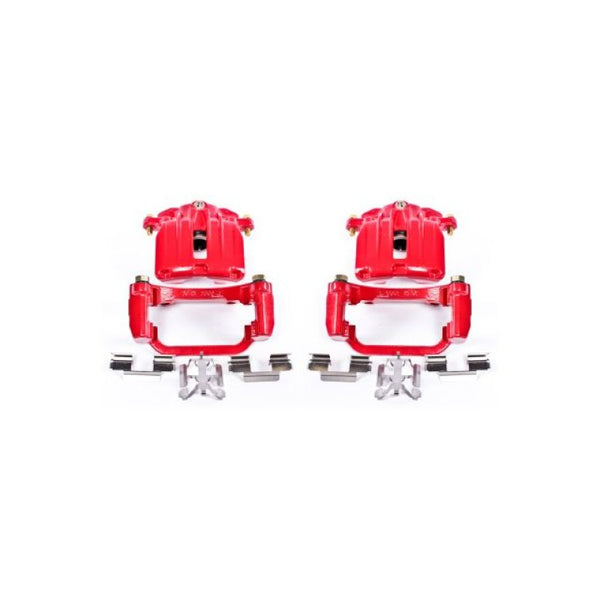 Power Stop 04-05 Cadillac DeVille Rear Red Calipers w/Brackets - Pair