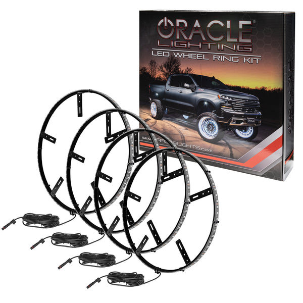 Oracle LED Illuminated Wheel Rings - Double LED - Blue