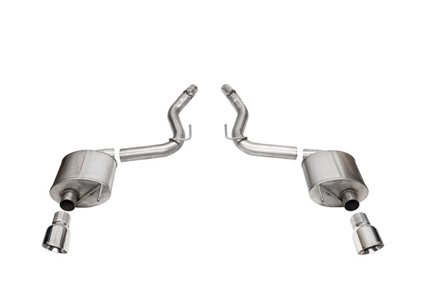 Corsa 2024 Ford Mustang GT Touring Axle-Back Dual Rear Exit with 4.5in Pro Series Polished Tips