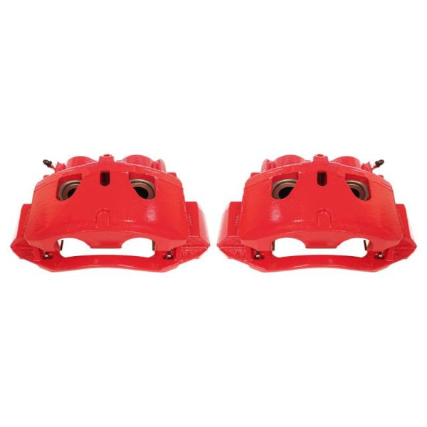 Power Stop 11-19 Chevrolet Silverado 2500 HD Front Red Calipers w/Brackets - Pair