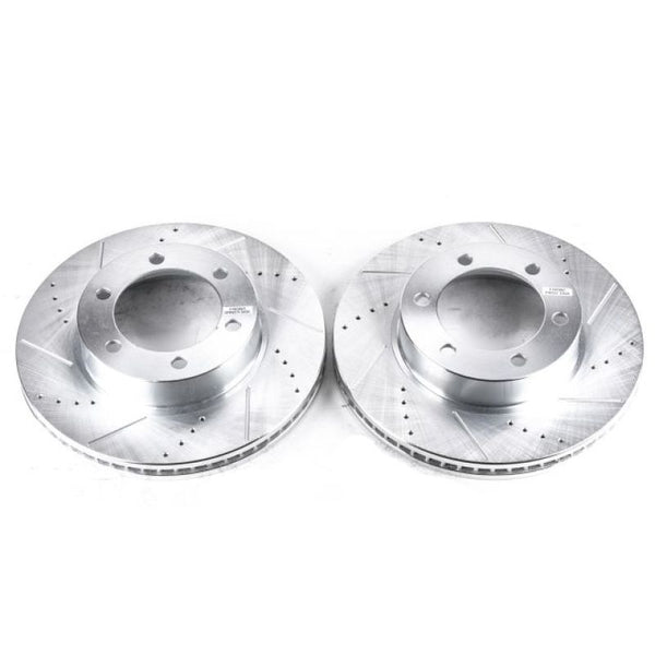 Power Stop 01-07 Toyota Sequoia Front Evolution Drilled & Slotted Rotors - Pair
