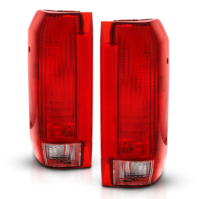 ANZO 1992-1996 fits Ford Bronco Taillight Red/Clear Lens (OE Replacement)