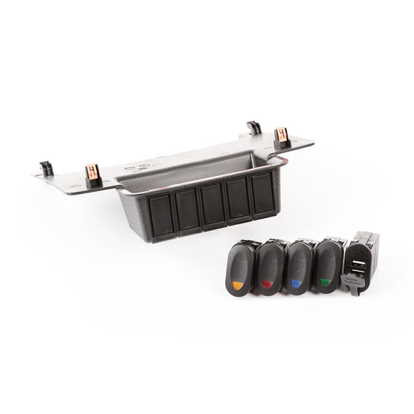 Rugged Ridge Lower Switch Panel Kit 11-18 fits Jeep Wrangler JK/JKU