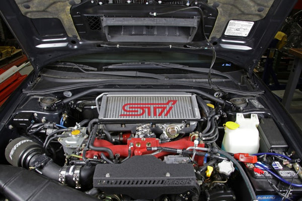 Perrin 02-07 fits Subaru fits Impreza (WRX/STi/RS/2.5i) / 04-08 fits Forester Front Strut Brace - Black