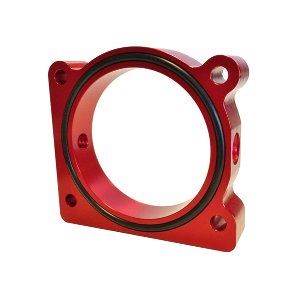 Torque Solution Throttle Body Spacer (Red) fits Ford F-150 3.5L Ecoboost / 3.7L V6