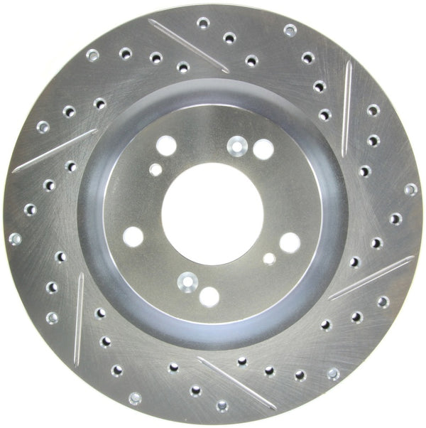 StopTech Select Sport 2000-2009 fits Honda S2000 Slotted and Drilled Left Front Brake Rotor