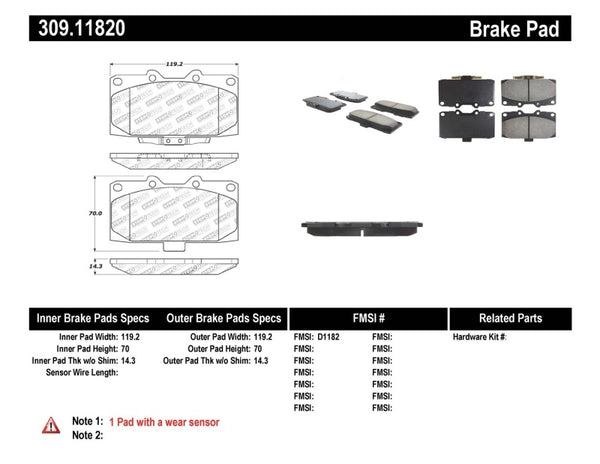 StopTech Performance 06-07 fits Subaru fits Impreza fits WRX/WRX fits STIFront Brake Pads