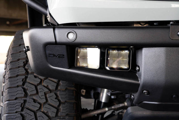 DV8 Offroad 21-22 fits Ford Bronco Factory Bumper Pocket Light Mount (Pair) 3in LED Pod Lights