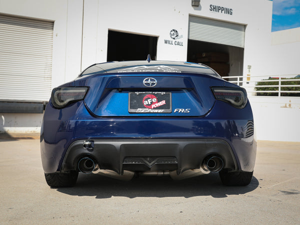 aFe Takeda Exhaust Axle-Back 13-15 fits Scion FRS / fits Subaru fits BRZ304SS Blue Flame Dual Tips Exhaust