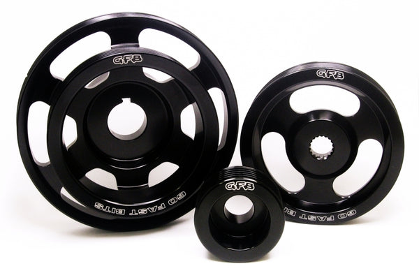 GFB 08+ fits WRX/STi / 09+ fits Forester / 03-09 LGT 3 pc Underdrive/Non-Underdrive Pulley Kit