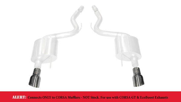 Corsa 15-17 fits Ford Mustang GT 3.0in Inlet / 4.5in Outlet Polished Tip Kit (For Corsa Exhaust Only)