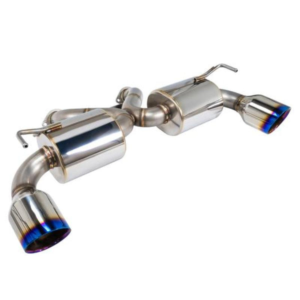 Remark fits Nissan 370Z (Z34) V2 Axle Back Exhaust w/ Burnt Stainless Steel Double Wall Tip