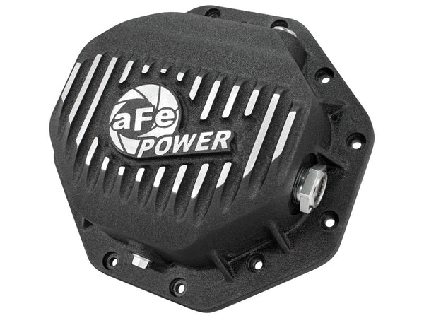 AFE Rear Differential Cover (Black Machined; Pro Series); fits Dodge/RAM 94-14 Corporate 9.25 (12-Bolt)