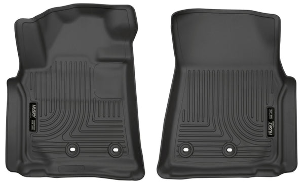 Husky Liners 13-16 fits Lexus LX570 / 13-16 fits Toyota Land Cruiser Weatherbeater Black Front Floor Liners