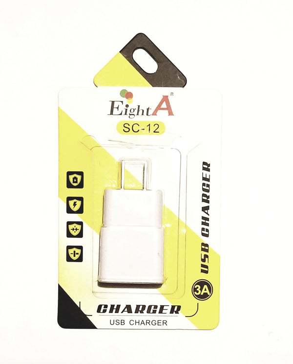 EightA SC-12 3A USB Charger-White