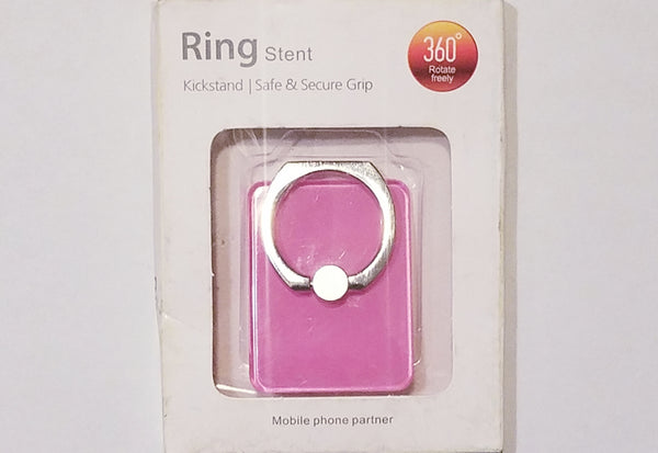 360 Degree Rotating Ring Stent Kickstand - Pink