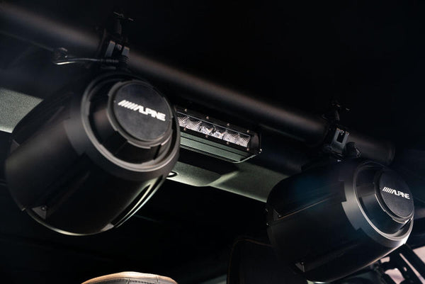 DV8 Offroad 21-22 fits Ford Bronco 4dr Rear Speaker & Light Mount Bar