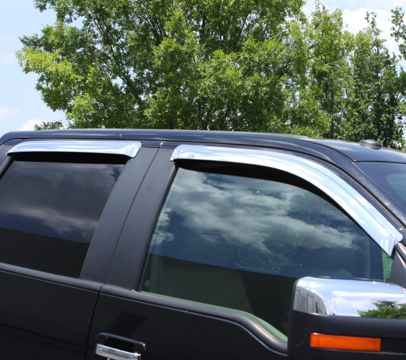 AVS 2019 fits Chevrolet Silverado 1500 Crew Cab Pickup Ventvisor Outside Mount 4pc - Chrome
