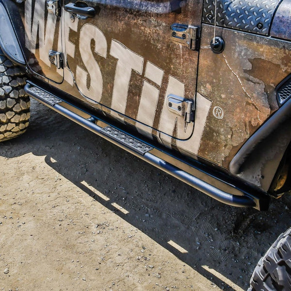 Westin 18-23 fits Jeep Wrangler JL Unlimited 4dr Rock Slider - Textured Black