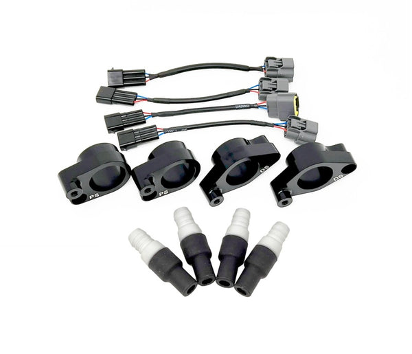 Torque Solution fits Subaru EJ20/EJ25 R35 GTR Coil On Plug Adapter Kit - Coils Not Included