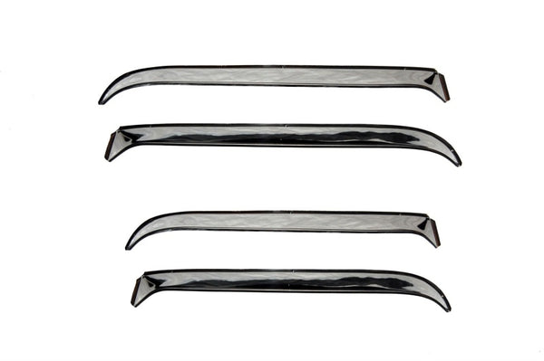 AVS 87-91 fits Ford LTD Crown Victoria Ventshade Front & Rear Window Deflectors 4pc - Stainless