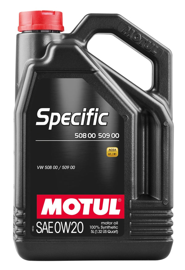 Motul 5L Specific 508 0W20 Oil - Acea A1/B1 / fits VW 508.00/509.00 / fits Porsche C20