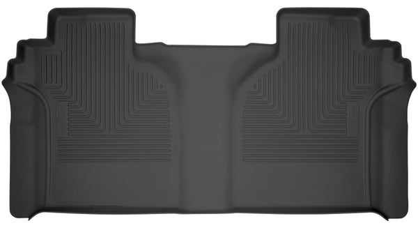 Husky Liners 2019 fits Chevrolet Silverado 1500 Crew Cab WeatherBeater Black 2nd Row Floor Liners