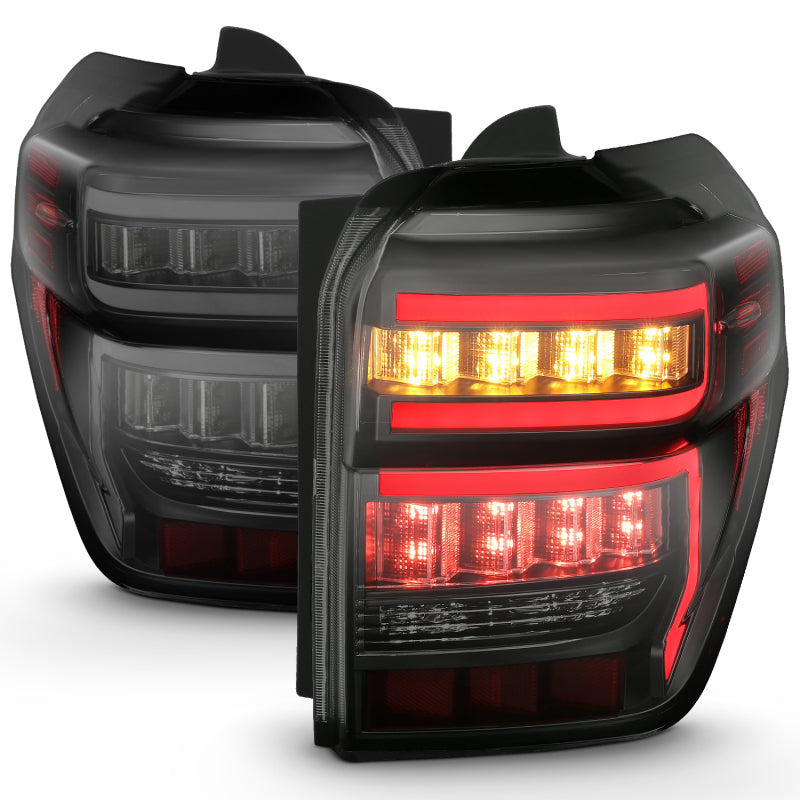 ANZO 2014-2020 fits Toyota 4Runner T.L Black Housing Smoke Lens Red Light Bar W/Sequential
