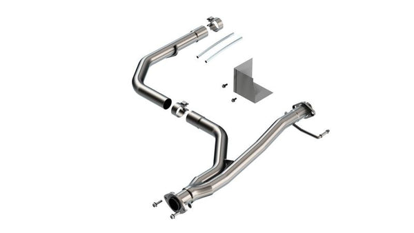 Borla 2021-2022 fits Toyota Tacoma 3.5L V6 T-304 Stainless Steel Y-Pipe - Brushed