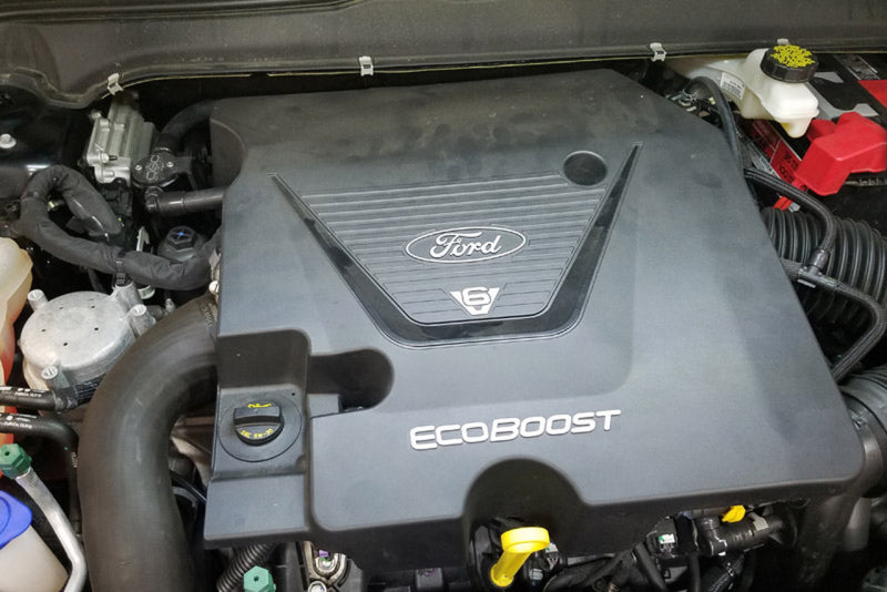 J&L 17-19 fits Ford Fusion Sport 2.7L Passenger Side Oil Separator 3.0 - Black Anodized
