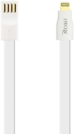 Reiko 48inch 8pin magnetic Charge + Sync USB cable - White