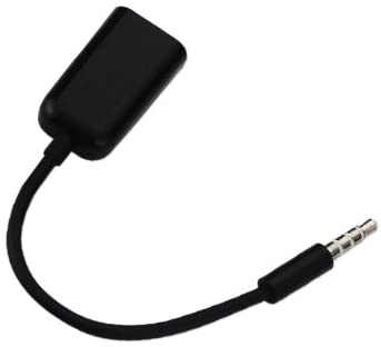 Dual 3.5mm Data Cable for Smartphones - Black