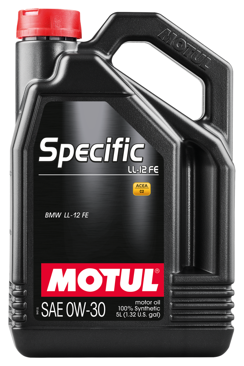 Motul 5L 100% Synthetic High Performance Engine Oil ACEA C2 BMW LL-12 FE+ 0W30