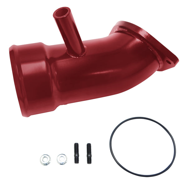 Wehrli 17-19 fits Chevrolet 6.6L L5P Duramax 3.5in Intake Horn w/PCV Port - WCFab Red