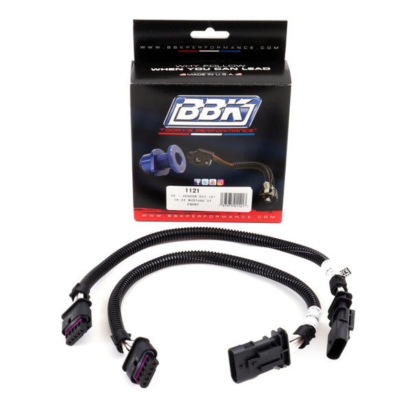 BBK 18-20 fits Ford Mustang GT O2 Sensor Wire Harness Extensions 16in (Pair)