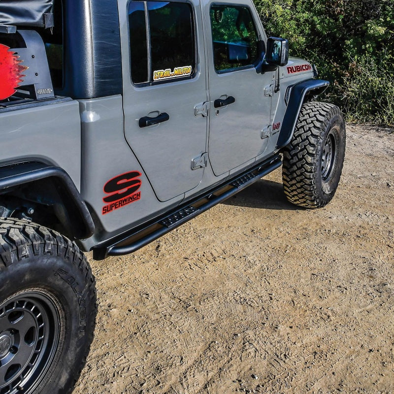 Westin 20-23 fits Jeep Gladiator Rock Slider - Textured Black