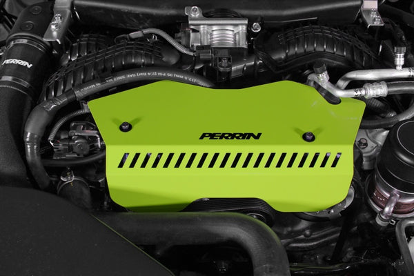 Perrin 2022+ fits Subaru fits WRX Pulley Cover - Neon Yellow