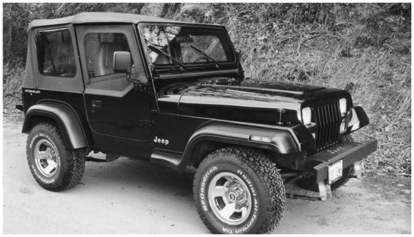 Bushwacker 87-95 fits Jeep Wrangler Extend-A-Fender Style Flares 4pc Excludes Renegade - Black
