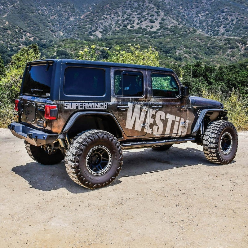 Westin 18-23 fits Jeep Wrangler JL Unlimited 4dr Rock Slider - Textured Black