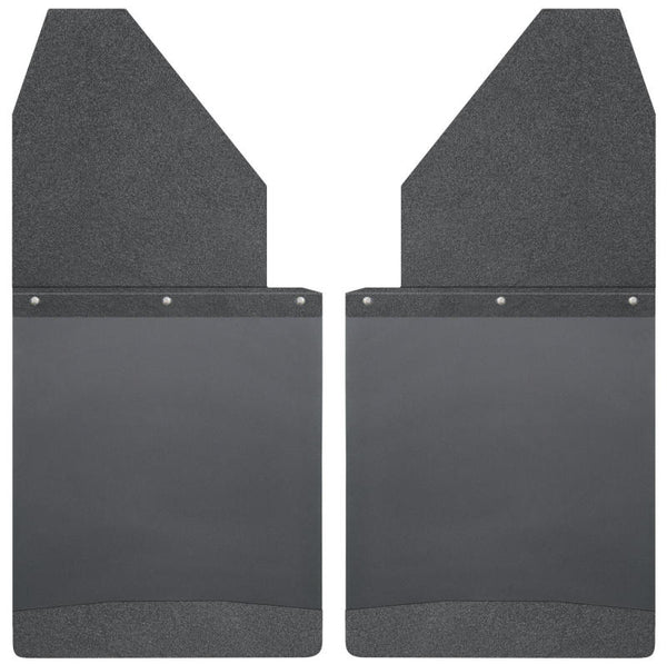Husky Liners Universal 14in W Black Top & Weight Kick Back Mud Flaps