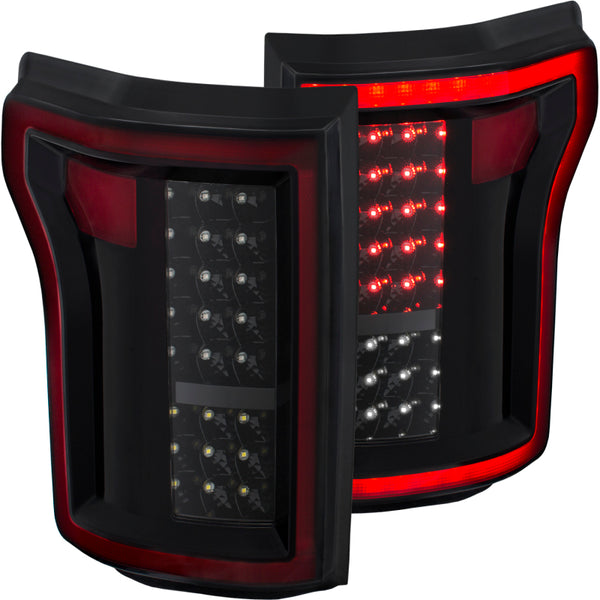 ANZO 2015-2016 fits Ford F-150 LED Taillights Black