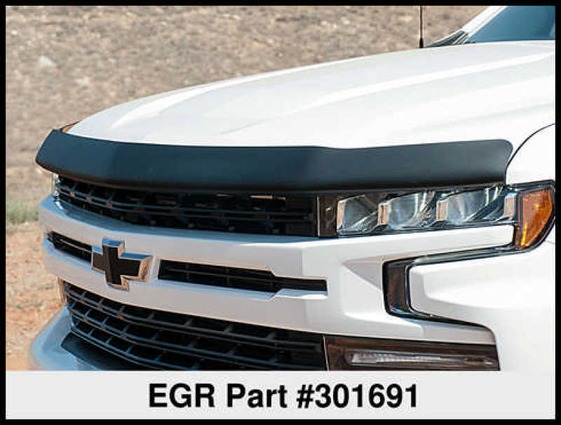 EGR 2019 fits Chevy 1500 Super Guard Hood Guard - Dark Smoke