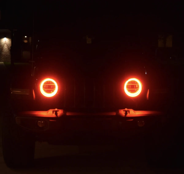 ORACLE Lighting fits Jeep Wrangler JL/Gladiator JT LED Surface Mount Headlight Halo Kit