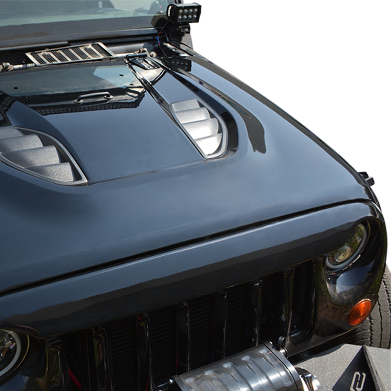 DV8 Offroad 07-18 fits Jeep Wrangler JK Rubicon 10th Anniversary Replica Hood