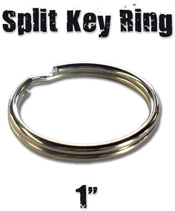 Hillman 1" Split Key Ring, Pack of 2