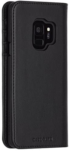 Case-Mate Leather Wallet Folio Case for Samsung Galaxy S9  - Black