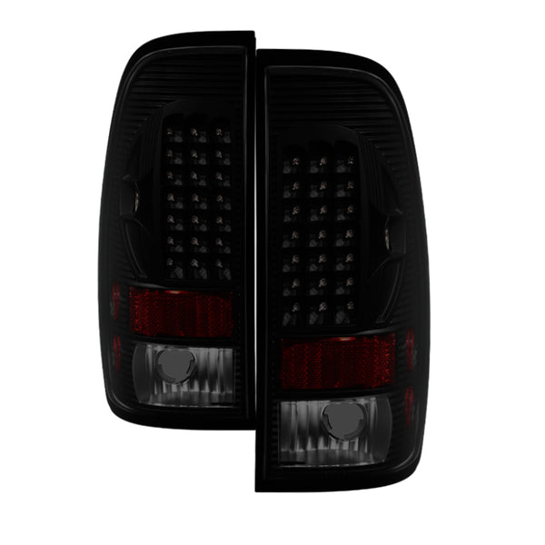 Xtune fits Ford F250/350/450/550 Super Duty 99-07 LED Tail Lights Black Smoke ALT-ON-FF15097-LED-BSM